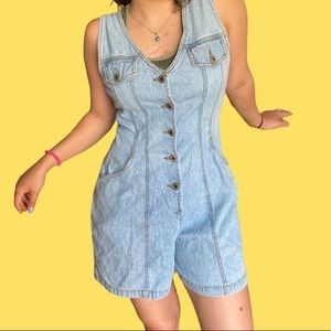 Starwear vintage denim romper